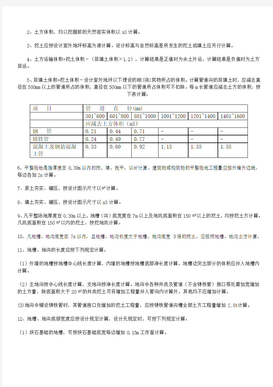 2013年甘肃省建筑与装饰工程预算定额说明(含章节说明)