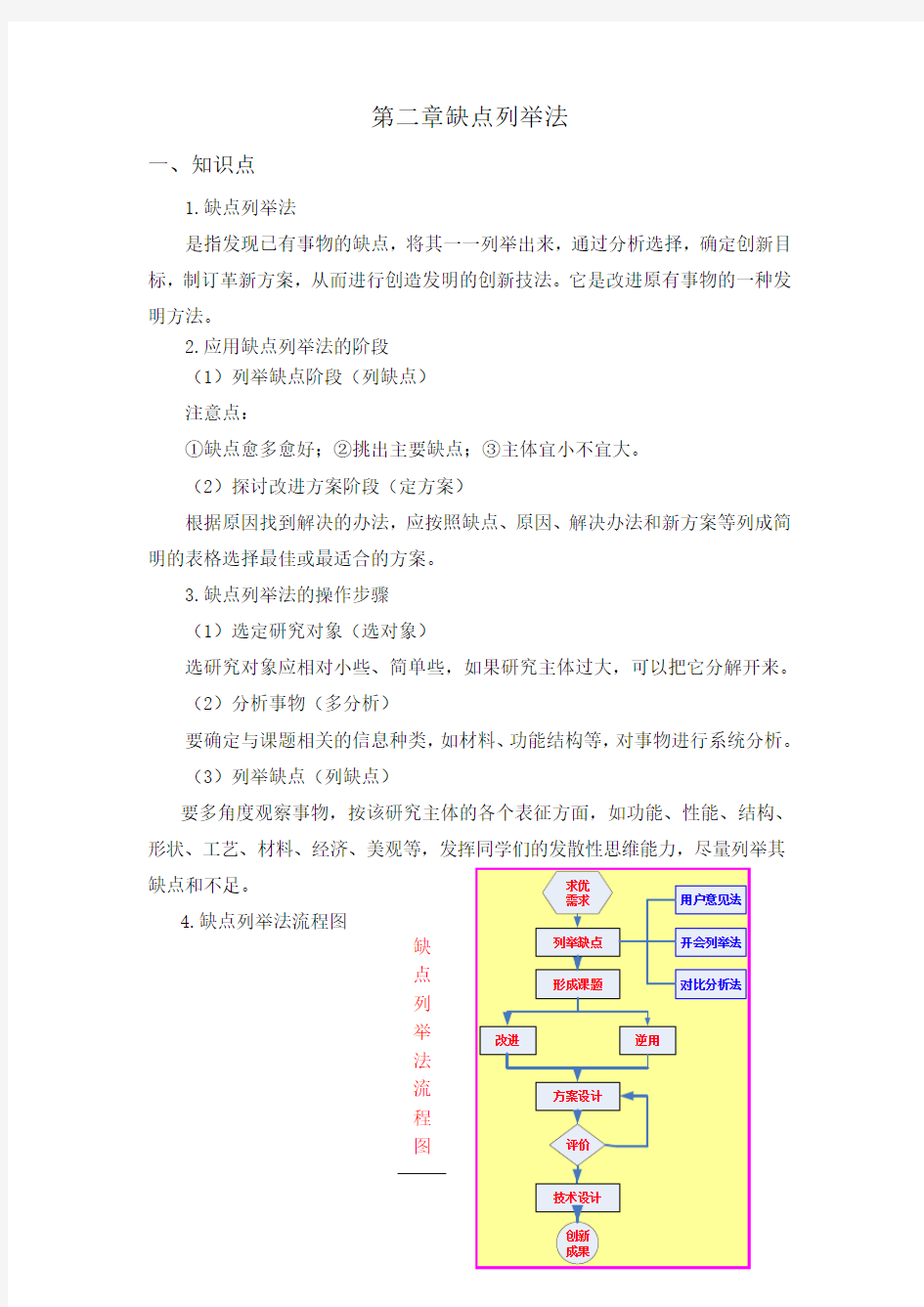 第二章缺点列举法