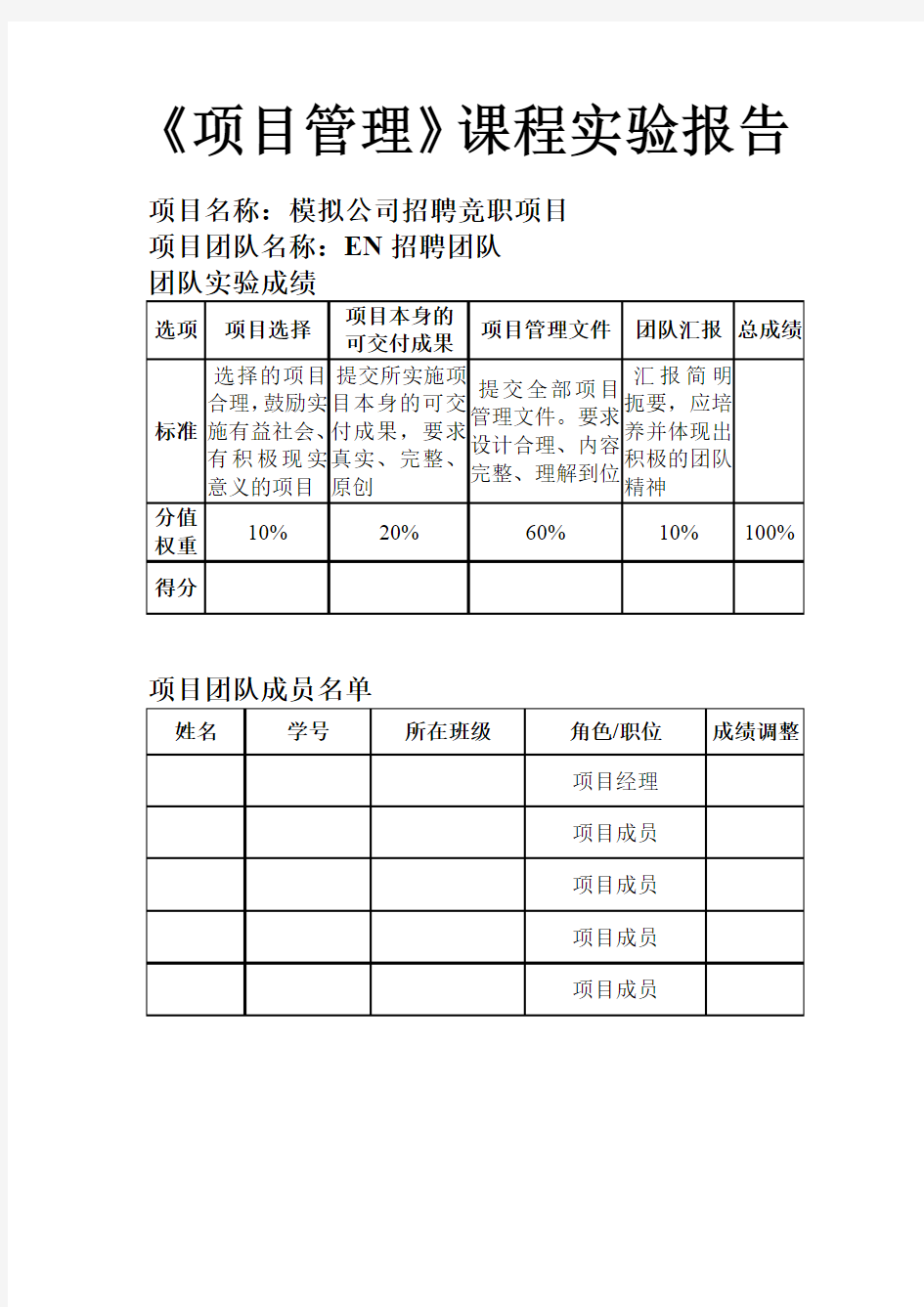 项目管理大作业