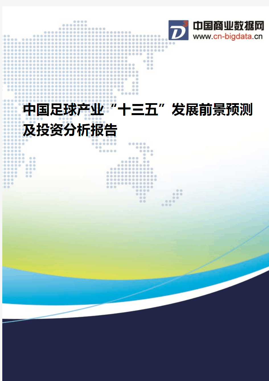 (2017版目录)中国足球产业“十三五”发展前景预测及投资分析报告