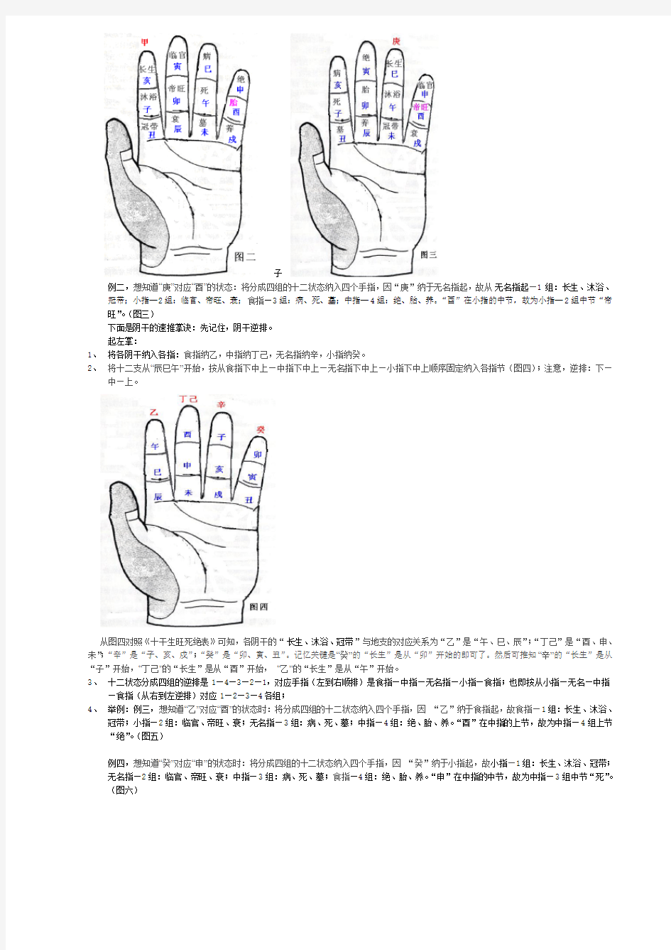 (完整版)十天干生旺死绝速推掌诀