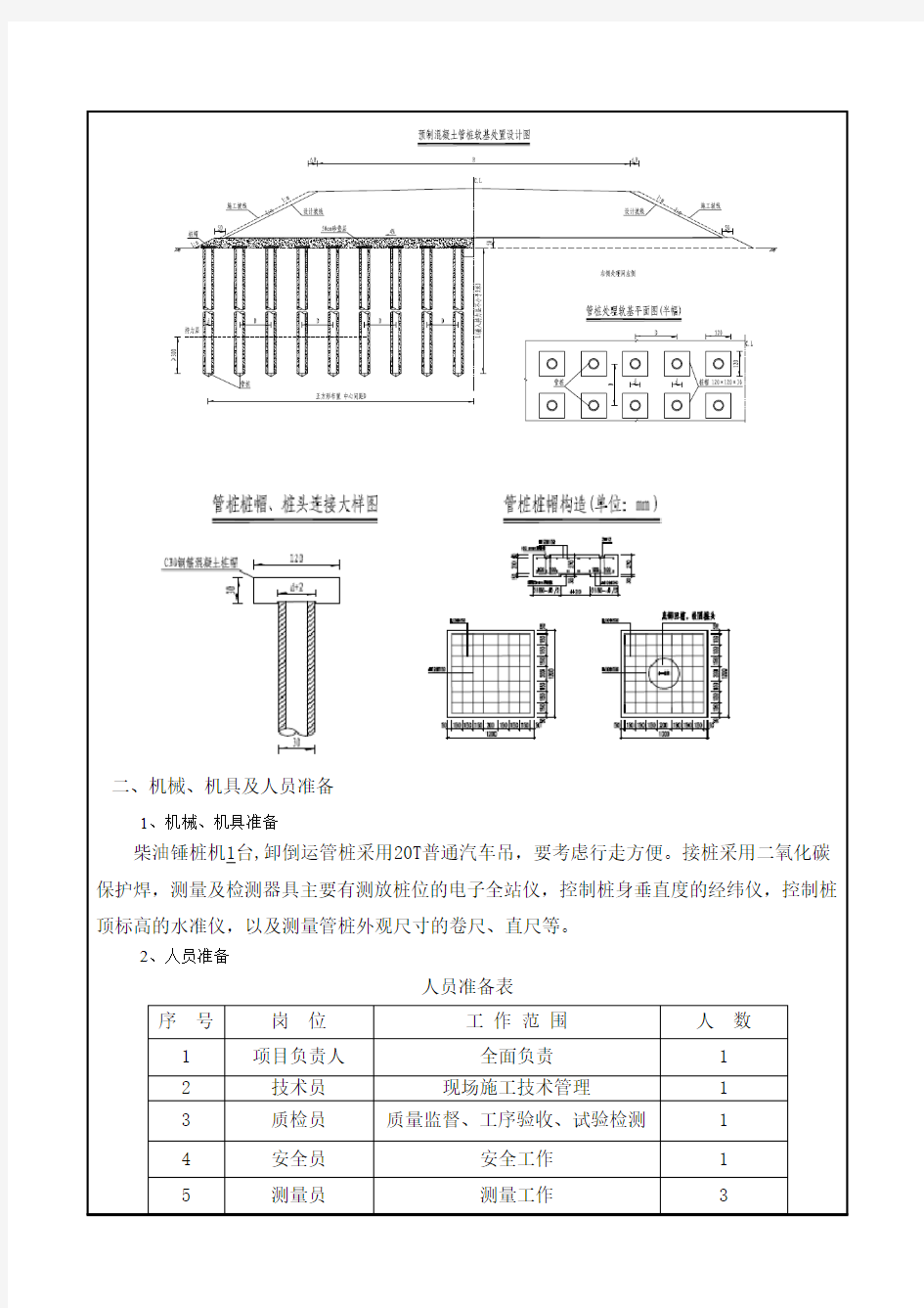 预应力管桩试桩工程技术交底