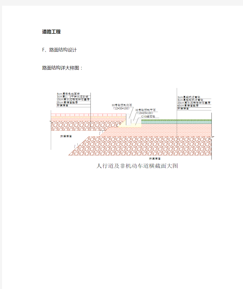 路面结构详大样图