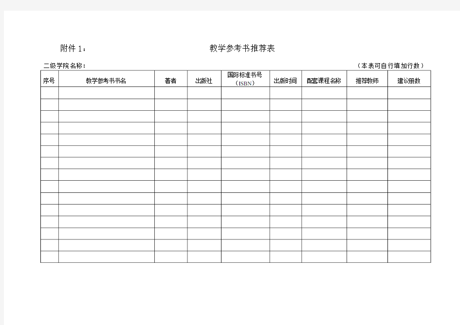 最新整理教学参考书推荐表.doc