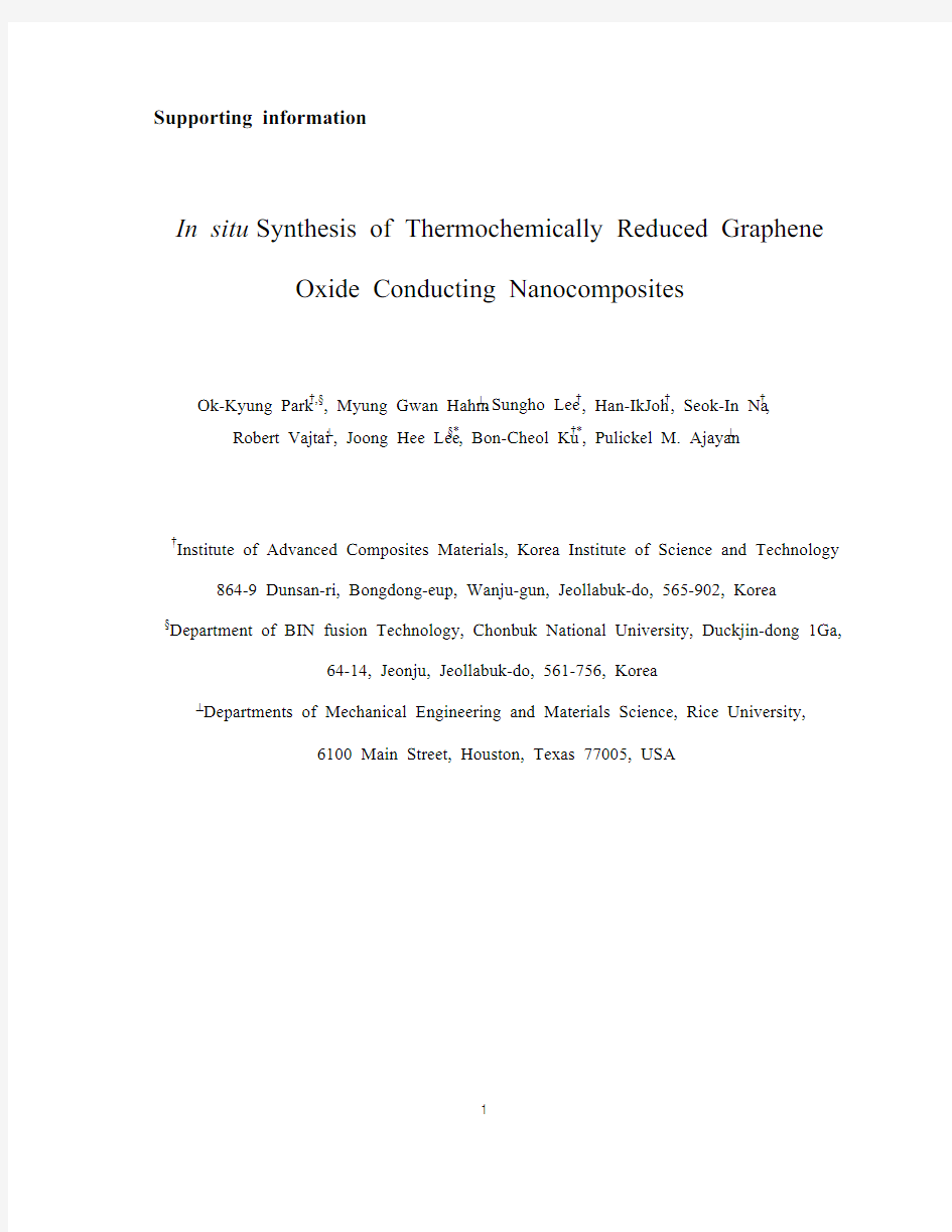 In Situ Synthesis of Thermochemically Reduced Graphene Oxide Conducting Nanocomposites_si_001