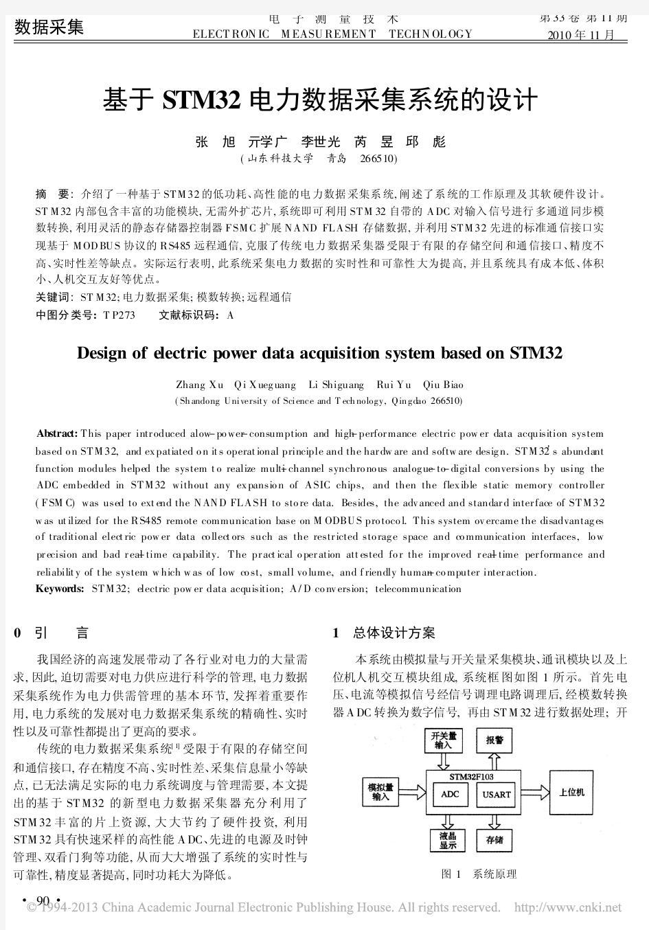 基于STM32电力数据采集系统的设计_张旭