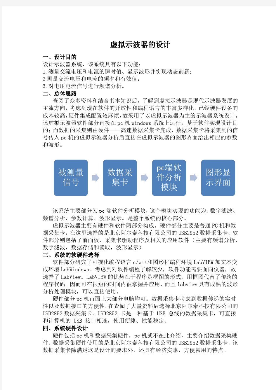 虚拟示波器的设计