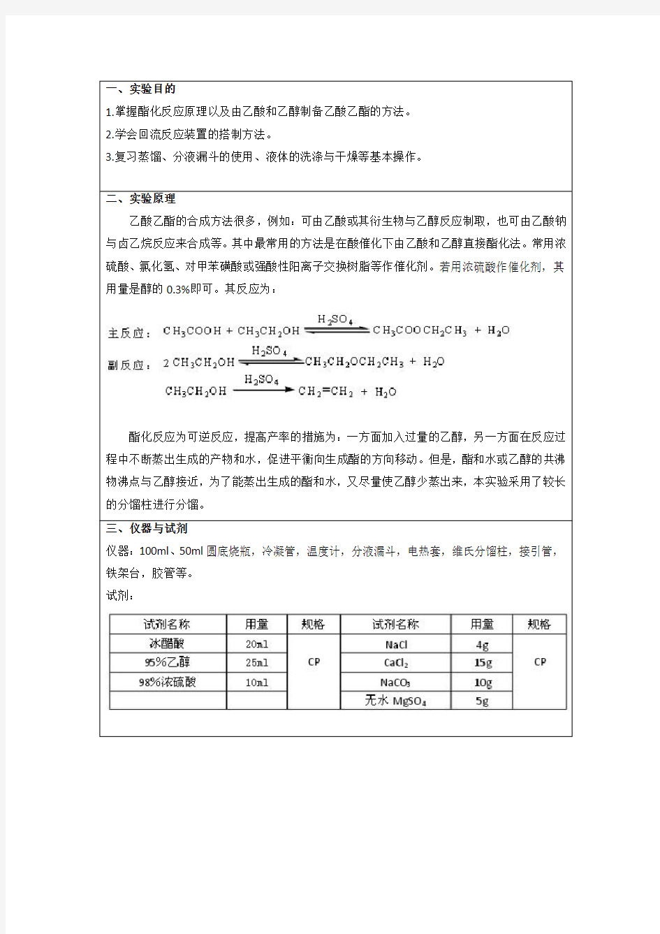 奥鹏中国石油大学(华东)现代远程教育 有机化学实验报告