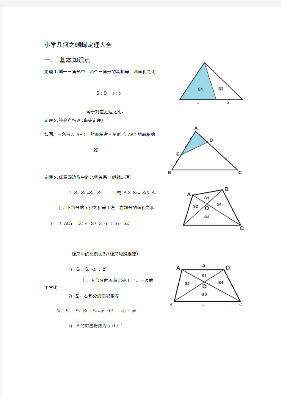 小学几何之蝴蝶定理大全