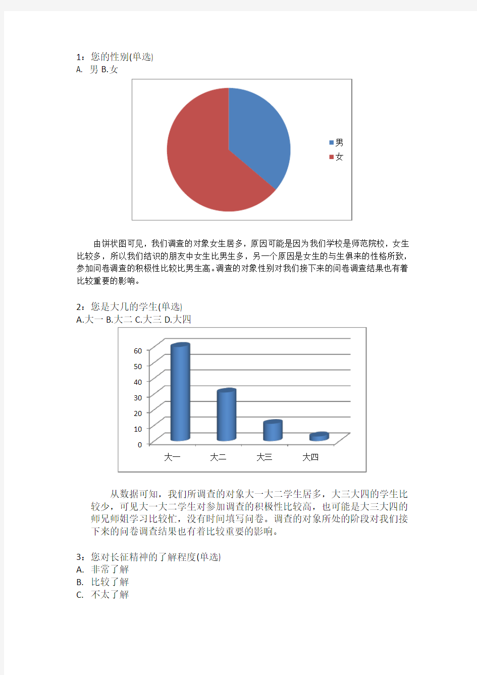 对长征精神的调查报告