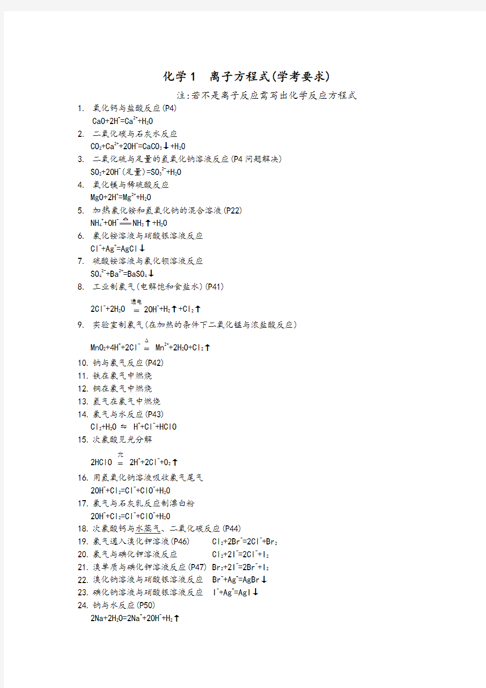 化学1离子方程式(修)