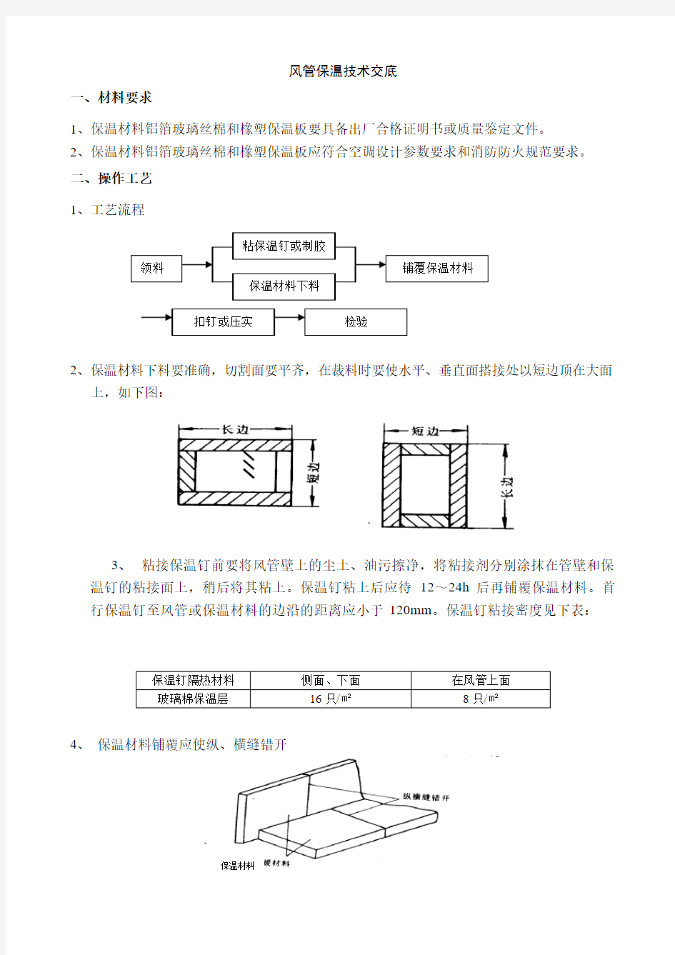 风管保温技术交底