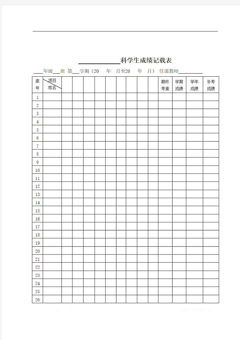 小学英语教学计划模板