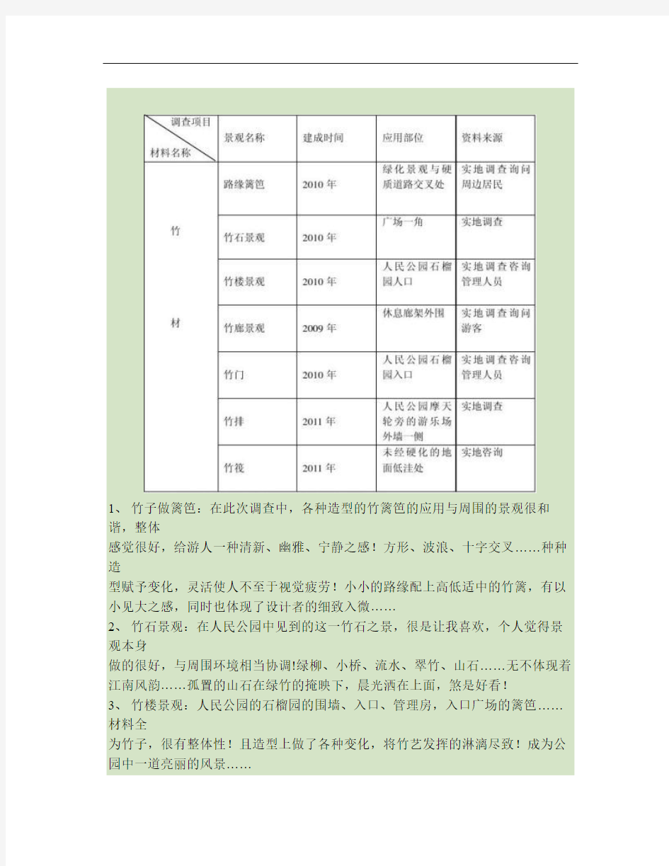 新乡市人民公园造园材料-竹子.