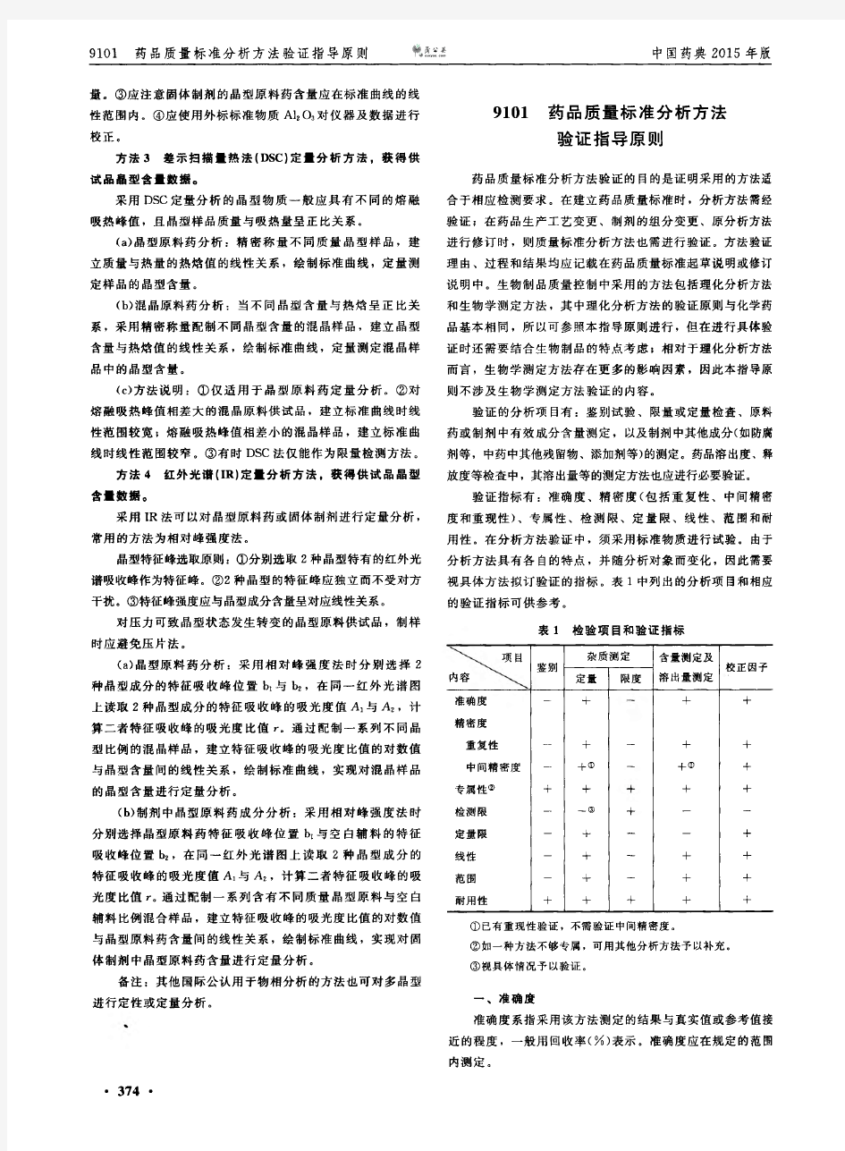 方法验证指导原则《中国药典》版第四部.pdf