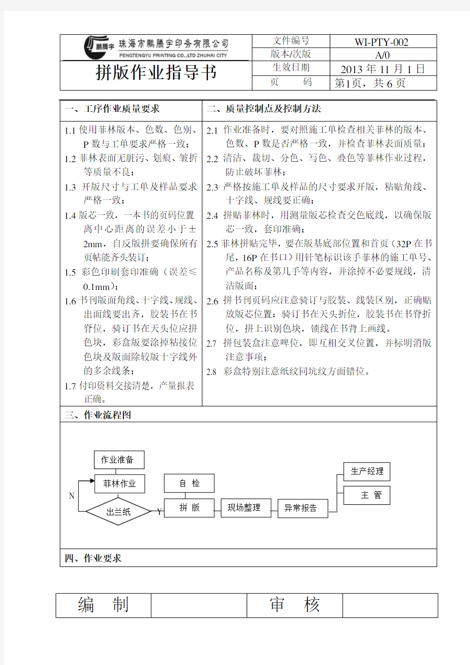 拼版作业指导书