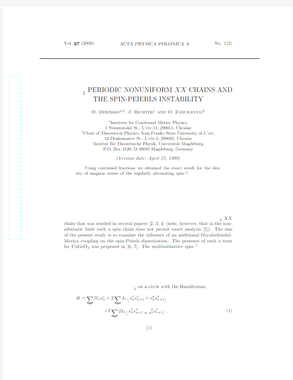 Spin-12 periodic nonuniform XX chains and the spin-Peierls instability
