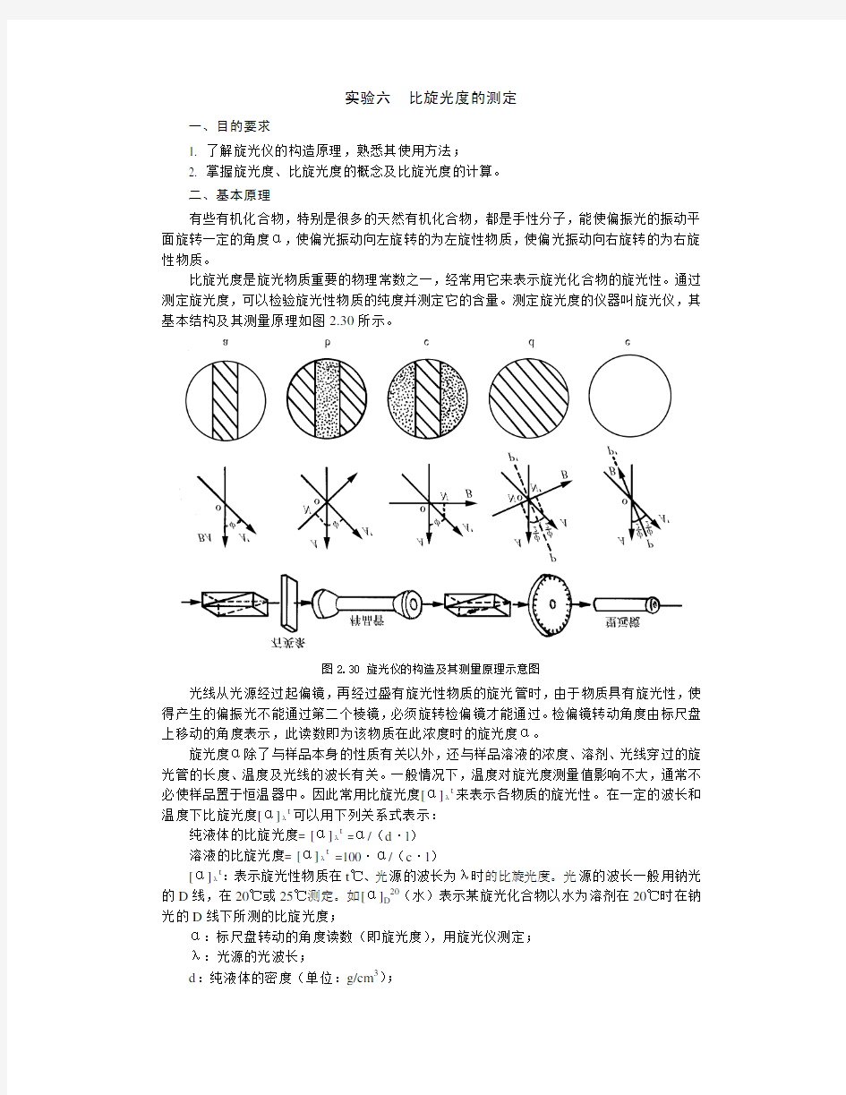 [检测方法]比旋光度的测定