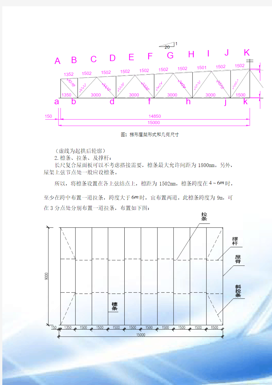 钢结构桁架设计计算书