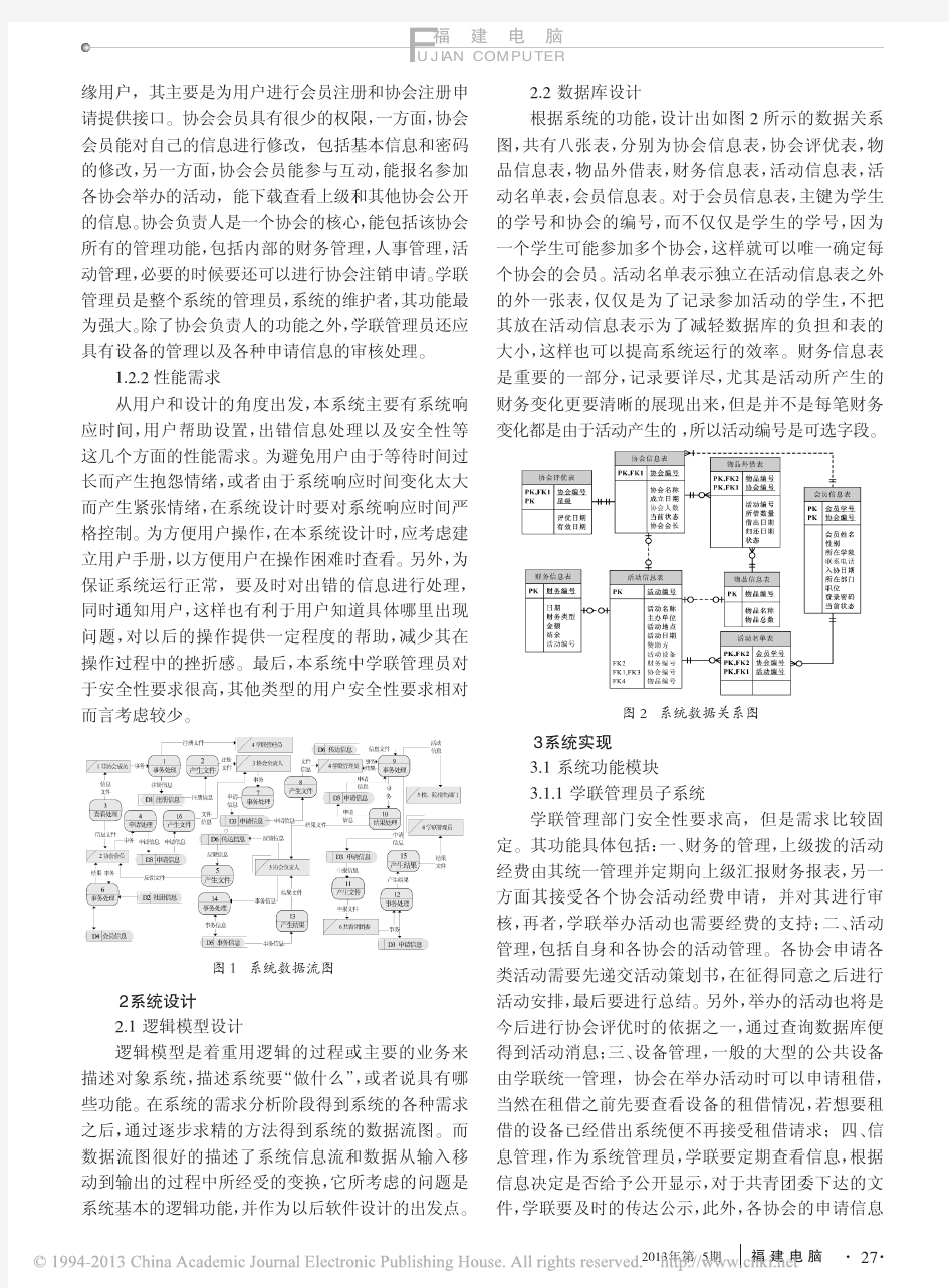 高校社团管理系统的设计与实现_邹建国