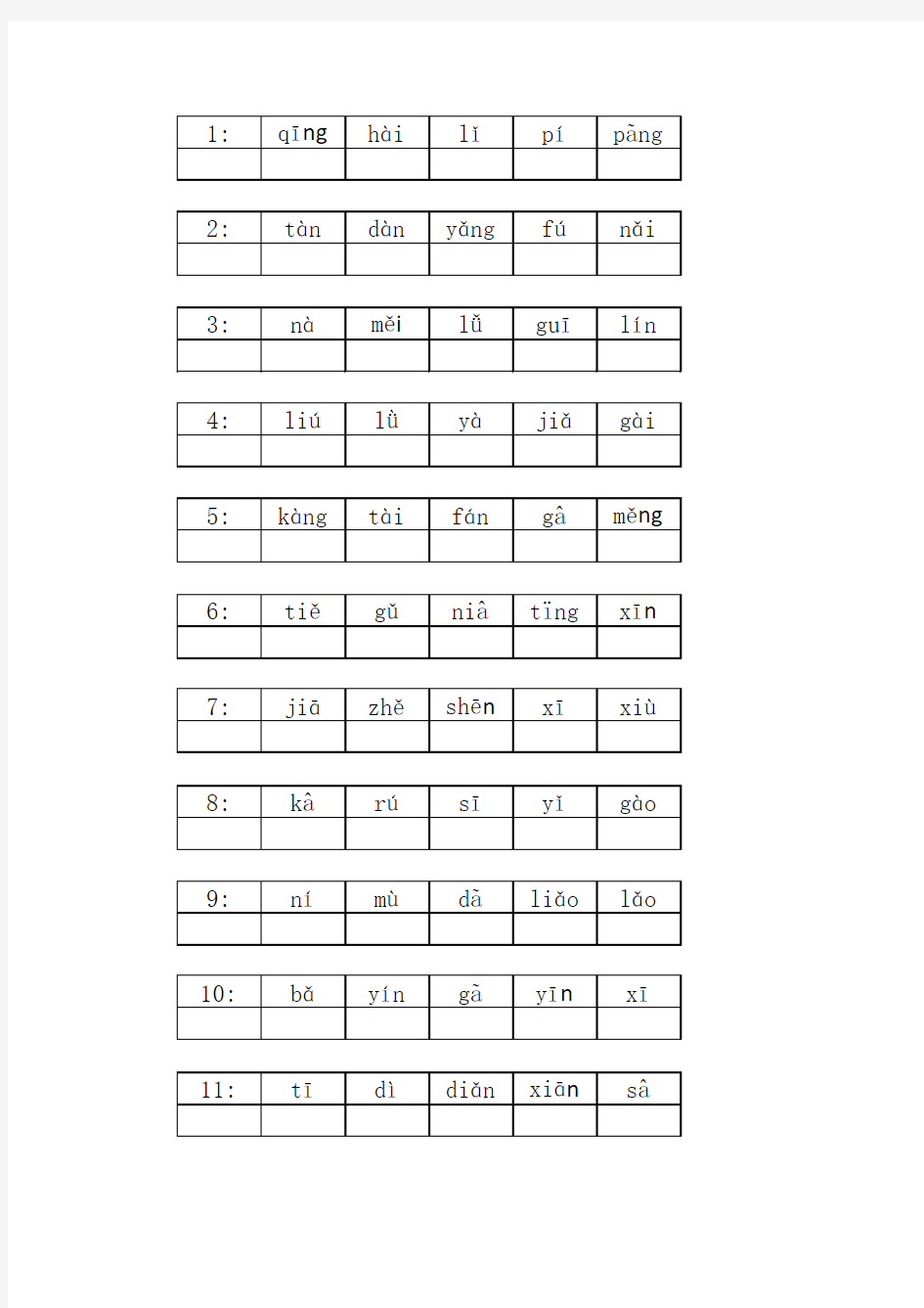 带同音字的化学元素周期表