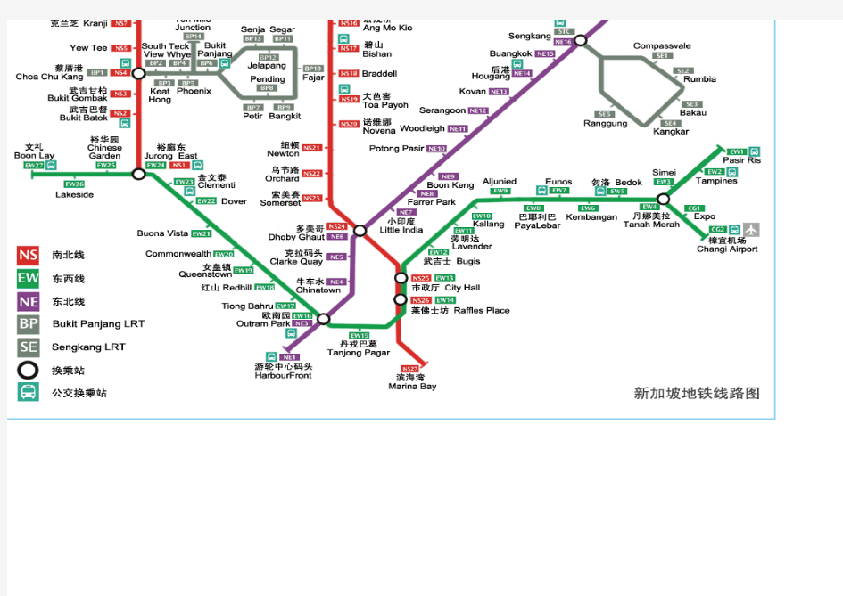 新加坡详细地图中文版