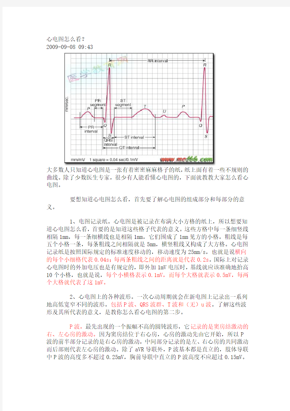 心电图怎么看