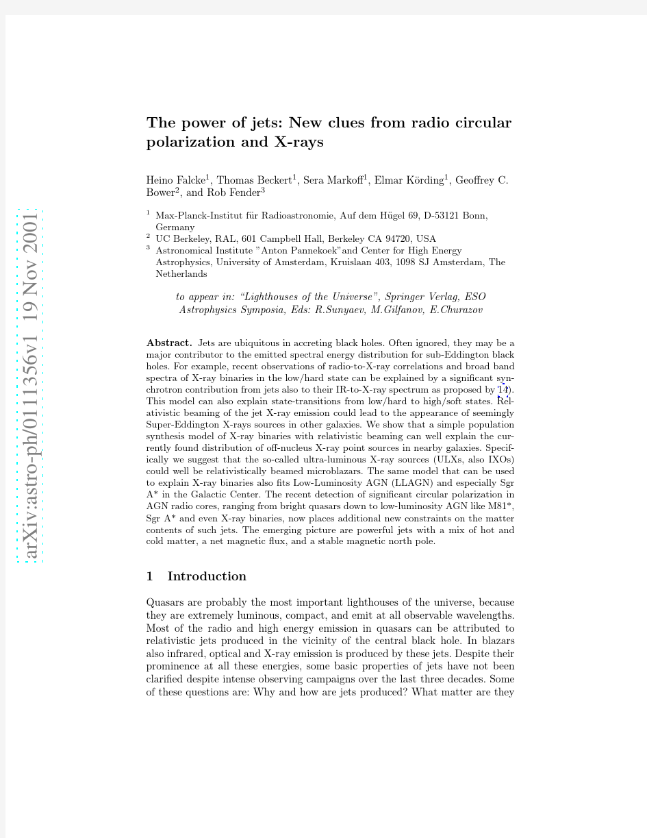 The Power of Jets New Clues from Radio Circular Polarization and X-rays