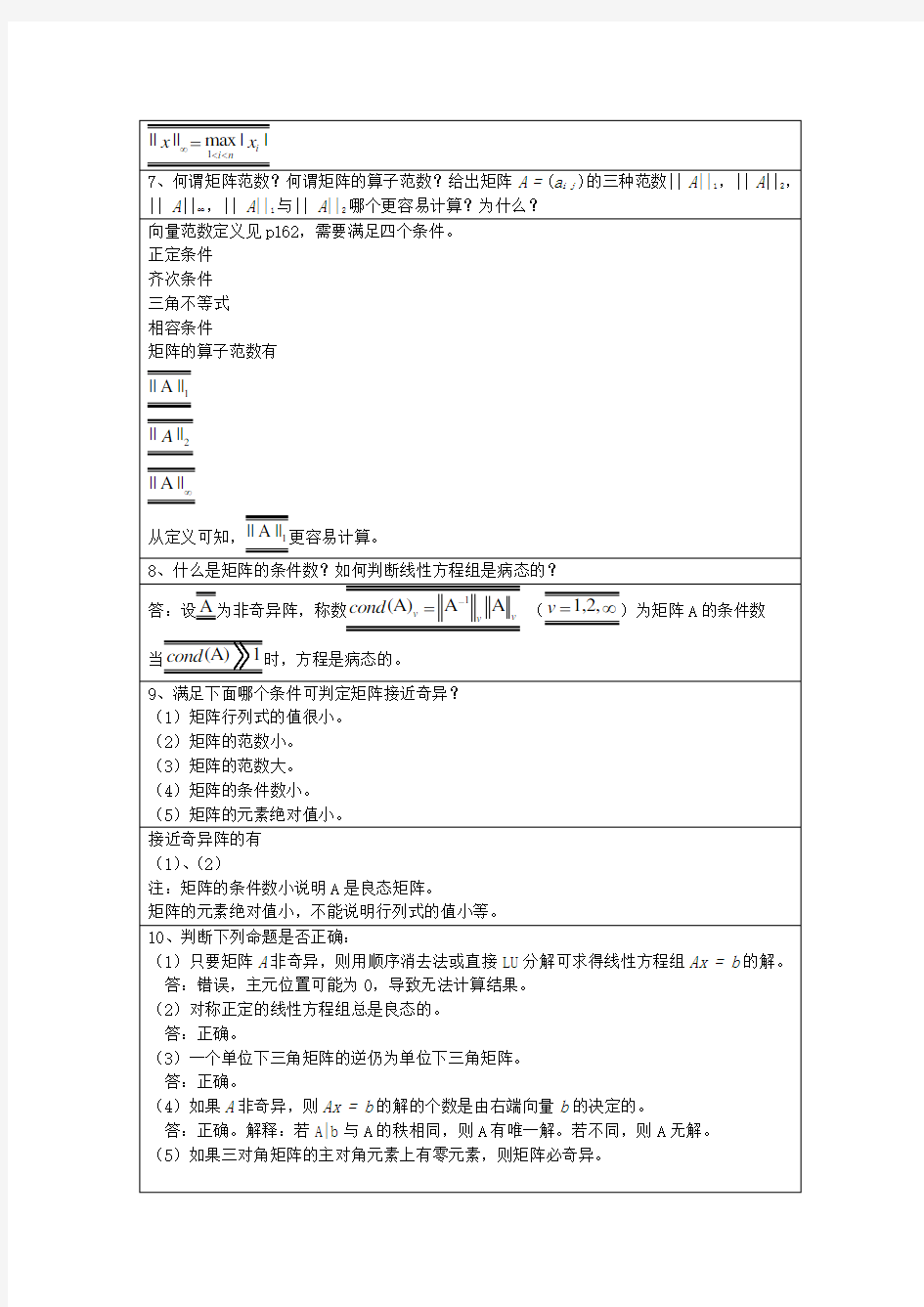 李庆扬-数值分析第五版第5章和第7章习题答案解析Word版