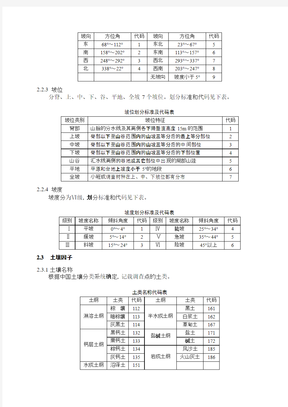 林木种质资源普查技术标准及相关规定