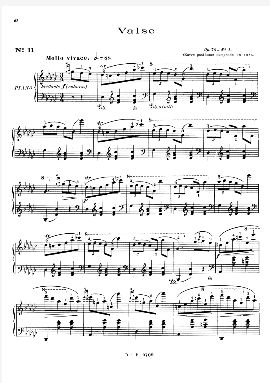 肖邦 降G大调圆舞曲Op.70 No1