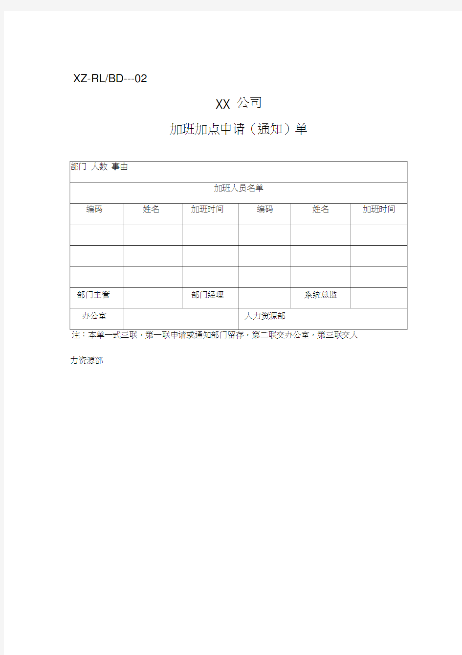 公司人事表格大全