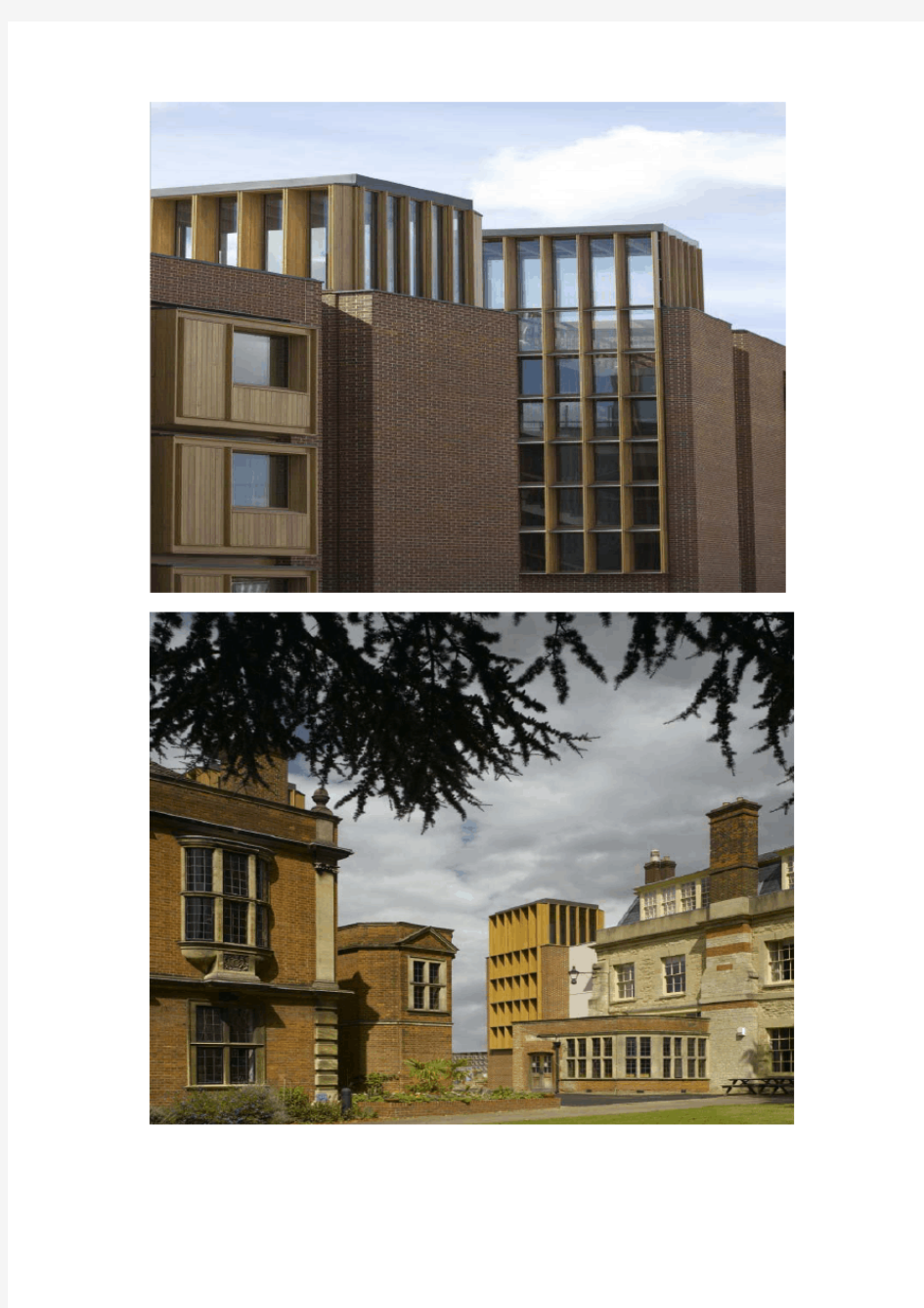 英国牛津郡牛津大学萨默维尔学院学生宿舍设计