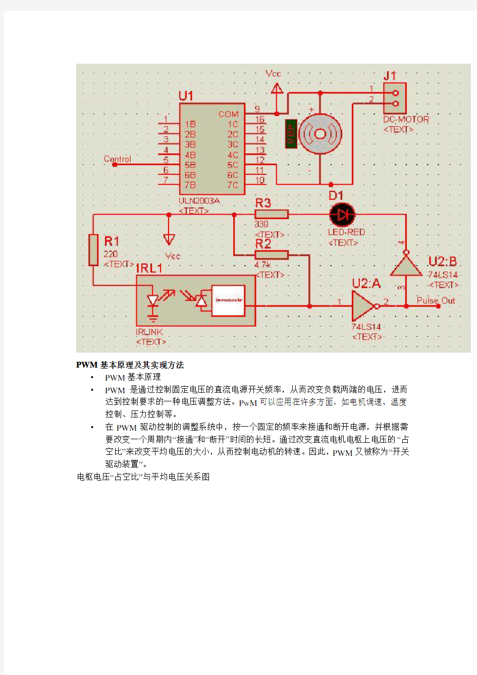 PWM控制电机转速