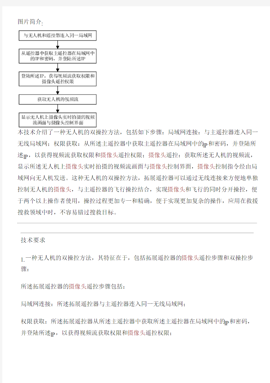 无人机的双操控方法与设计方案