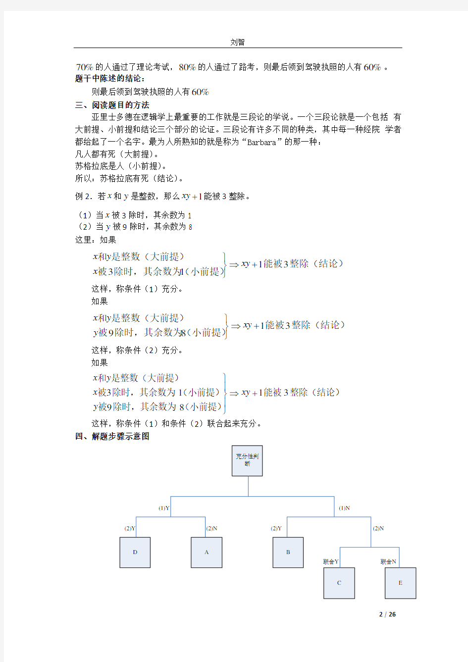 2017数学-讲义-条件充分性判断秒杀技巧分析