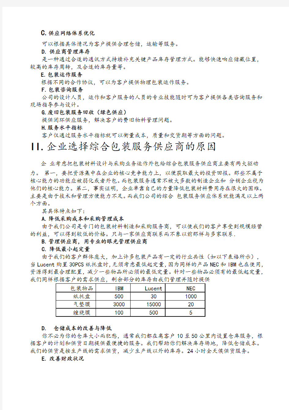 整体包装解决计划(CPS)操作流程