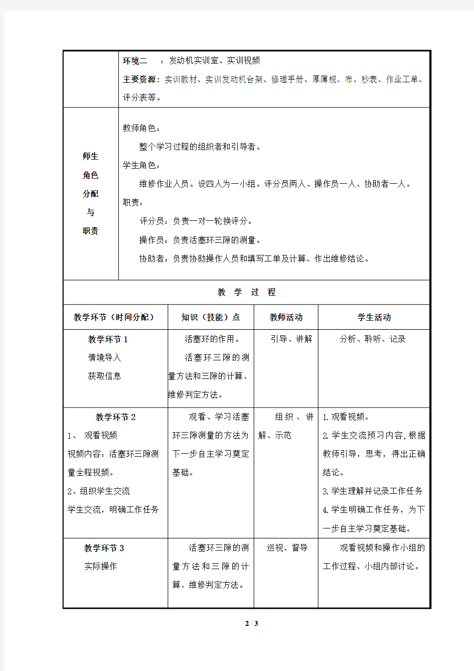 活塞环三隙测量教案