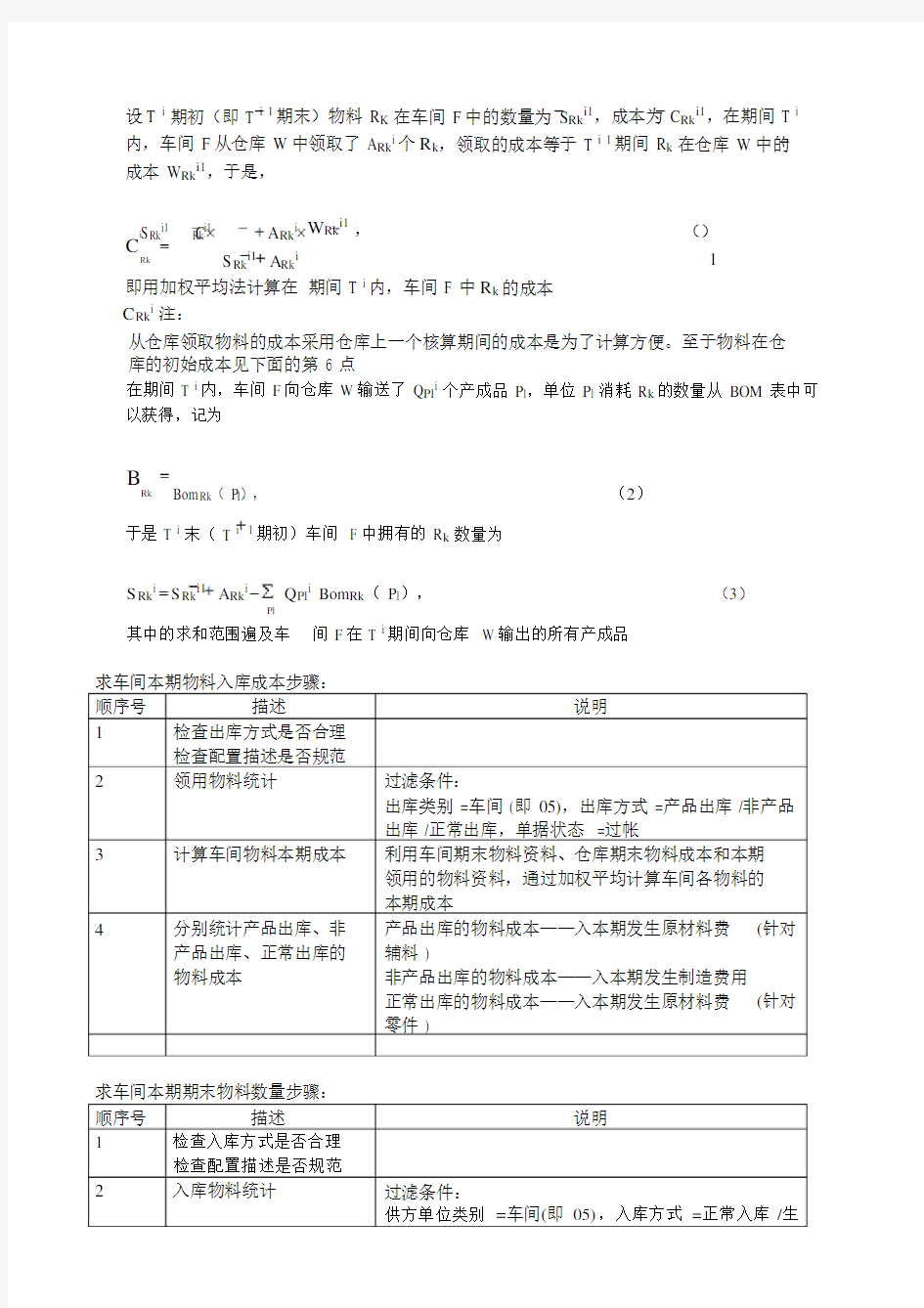 成本核算方法的分析(简化版)