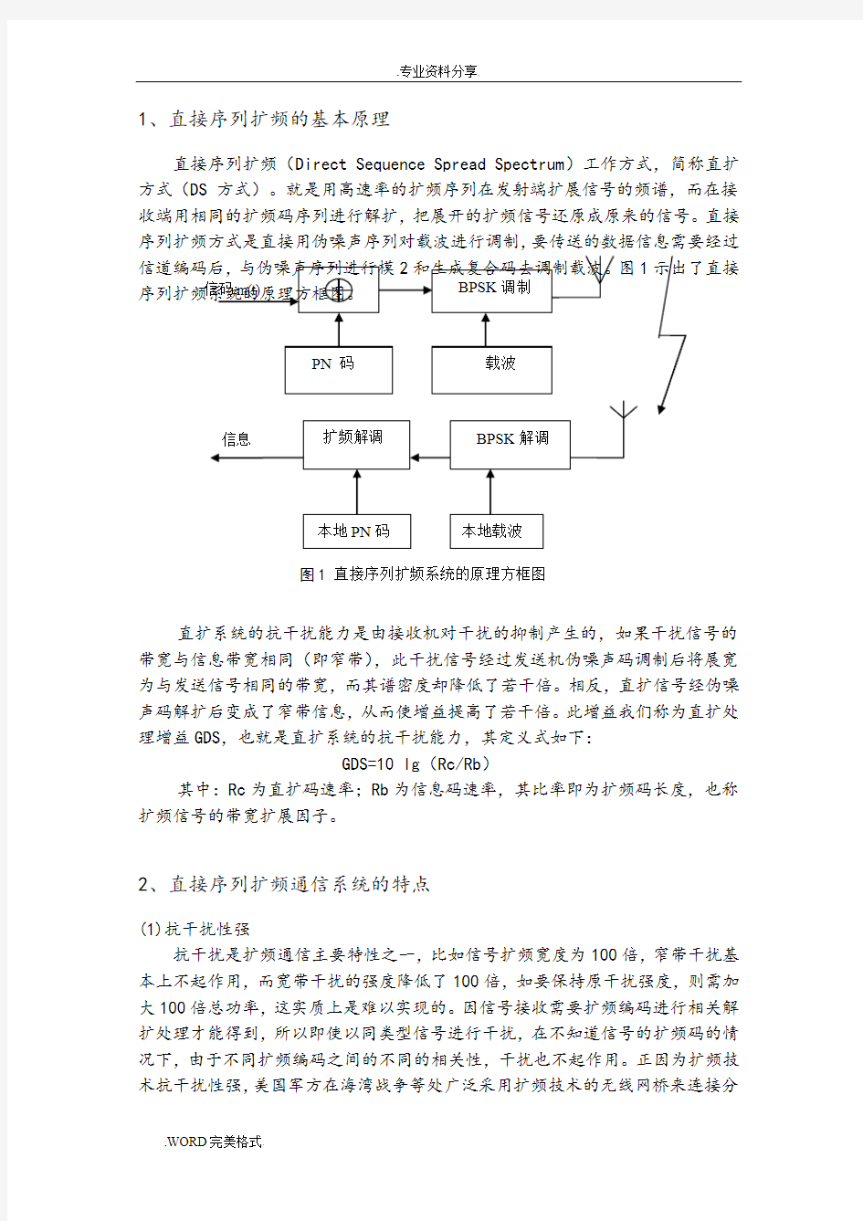 Simulink直接序列扩频系统设计