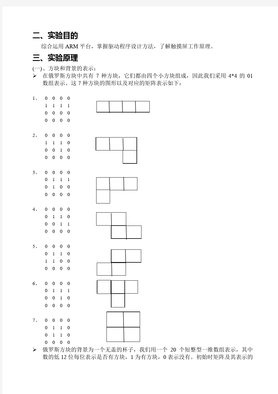 嵌入式实验报告触摸屏驱动实验