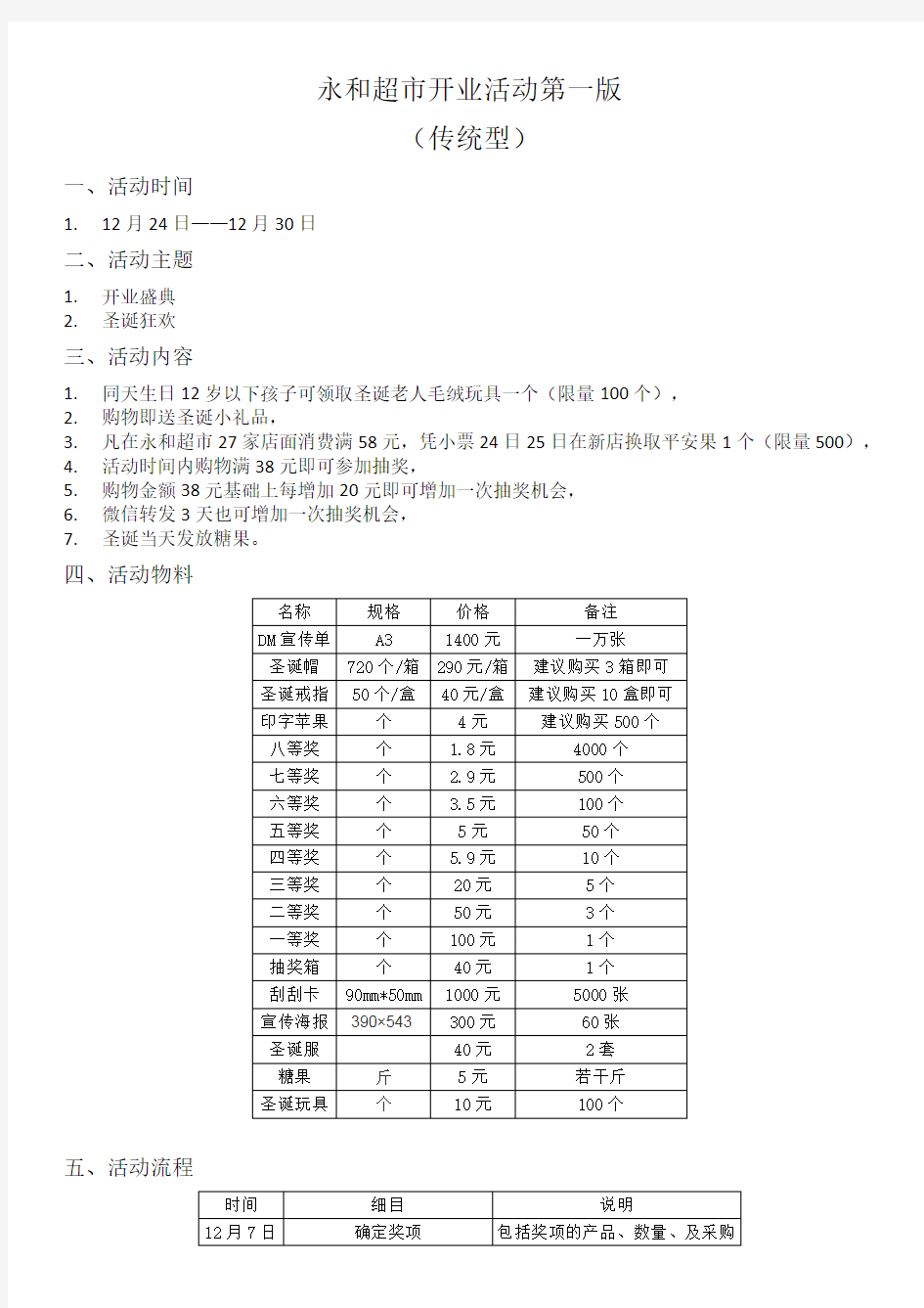 超市开业活动第一版