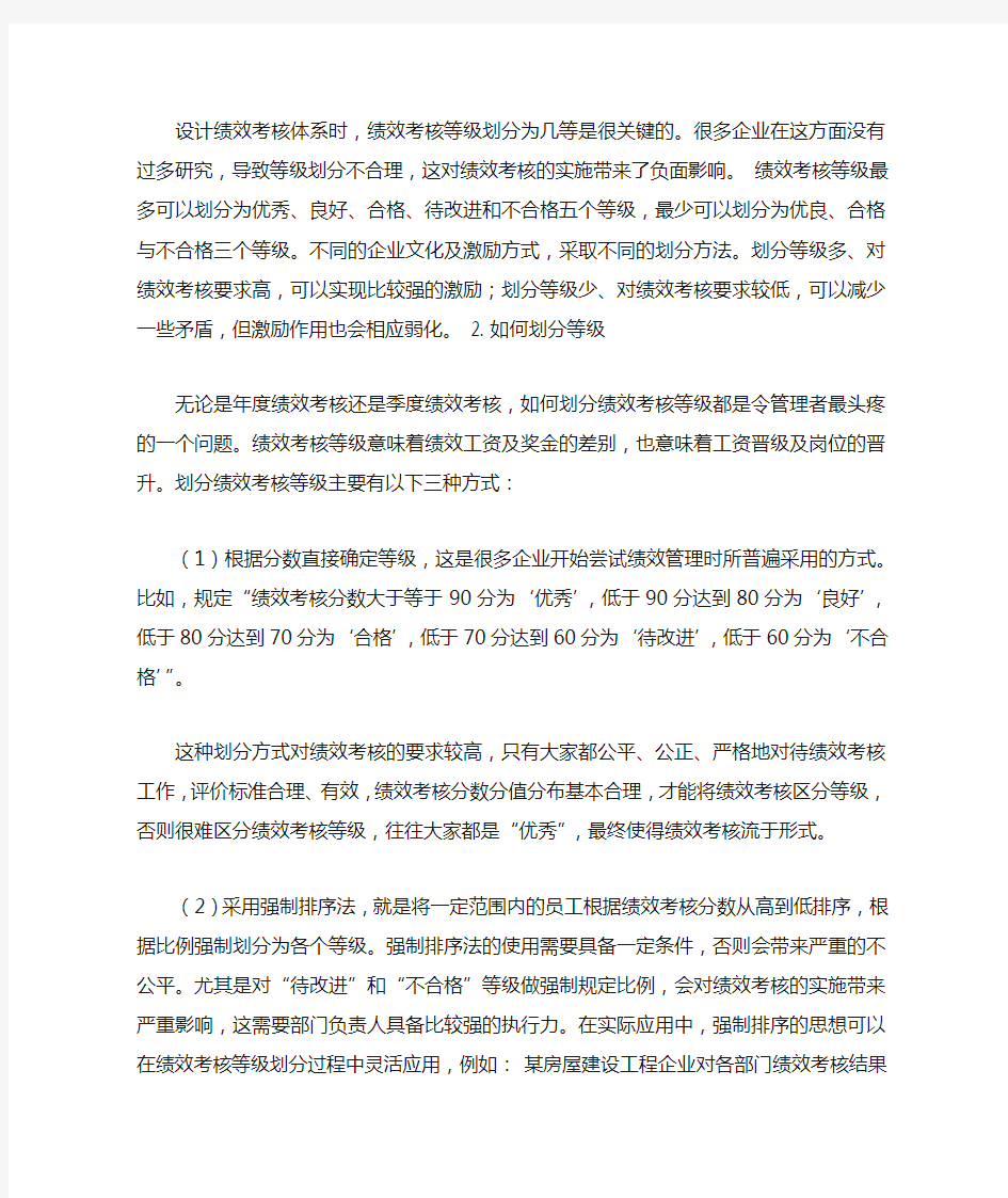 绩效管理相关概念