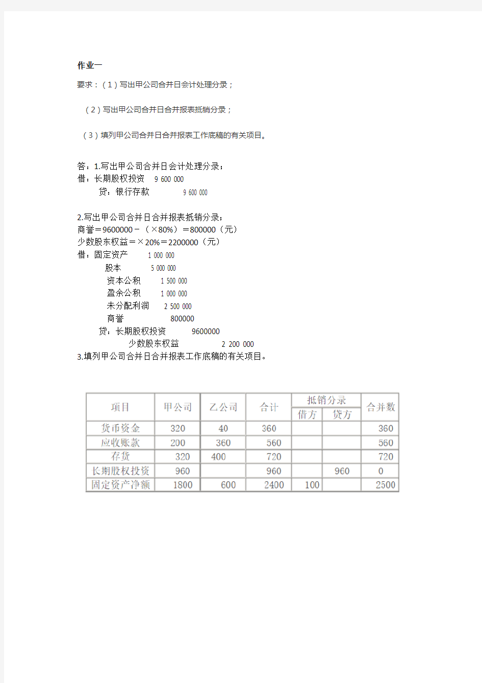 2018年度电大高级财务会计形考任务答案~全1~4