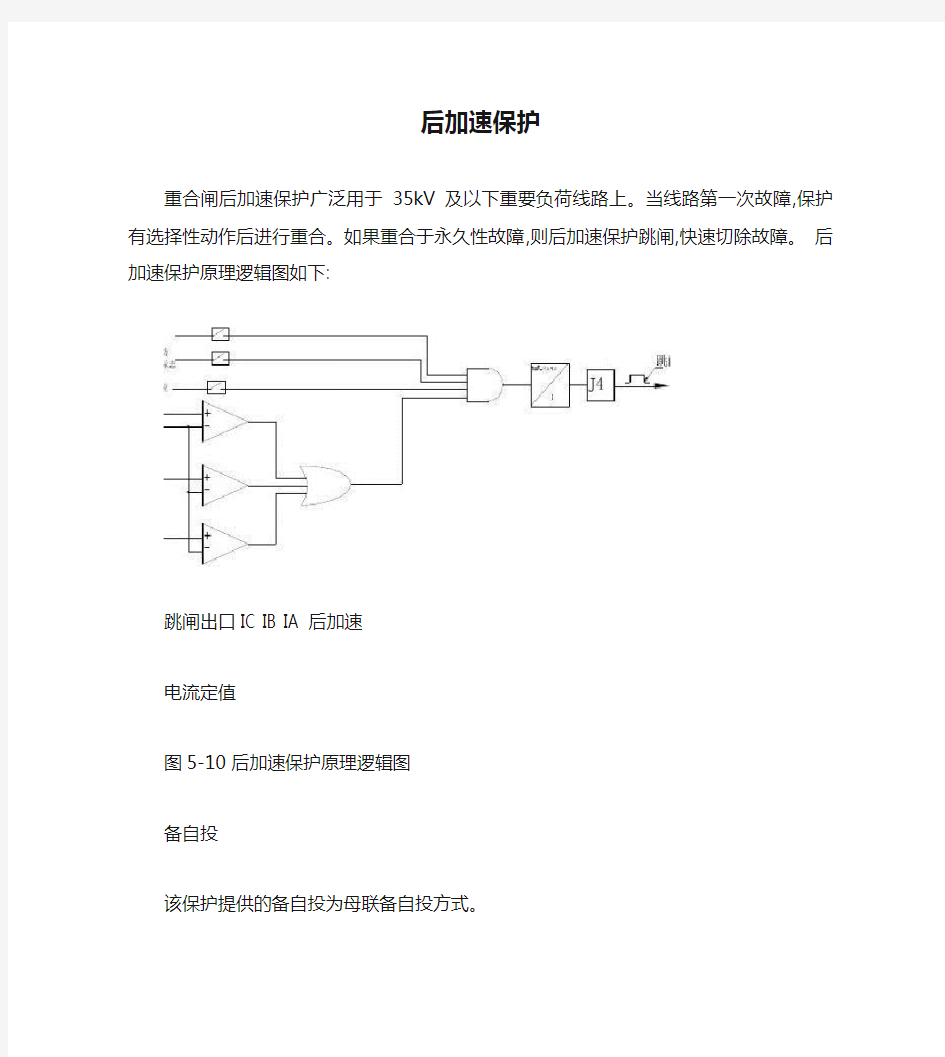 后加速保护和备自投原理(含图).