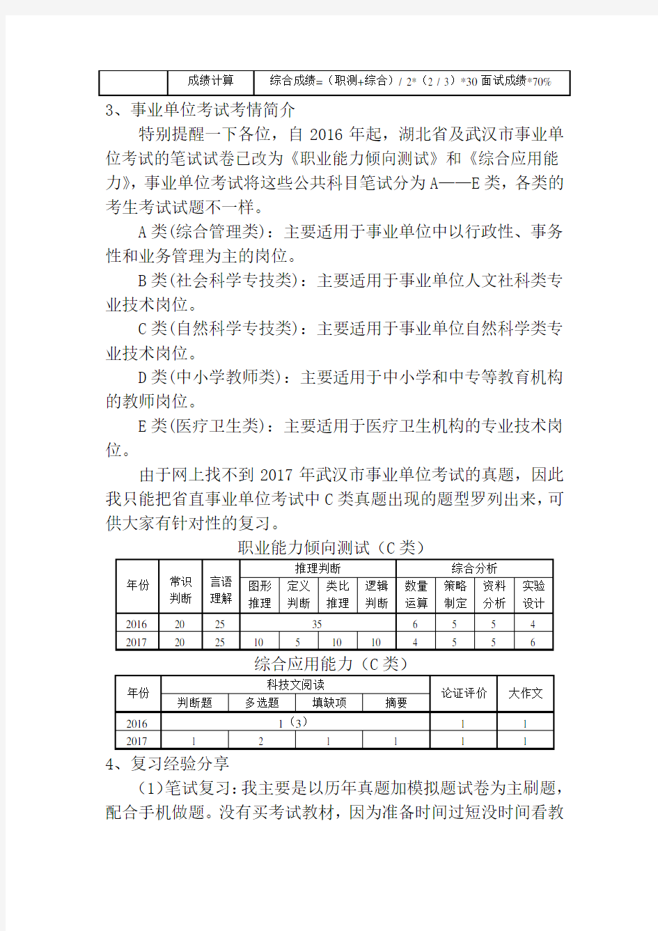 湖北省省直事业单位考试上岸经验分享