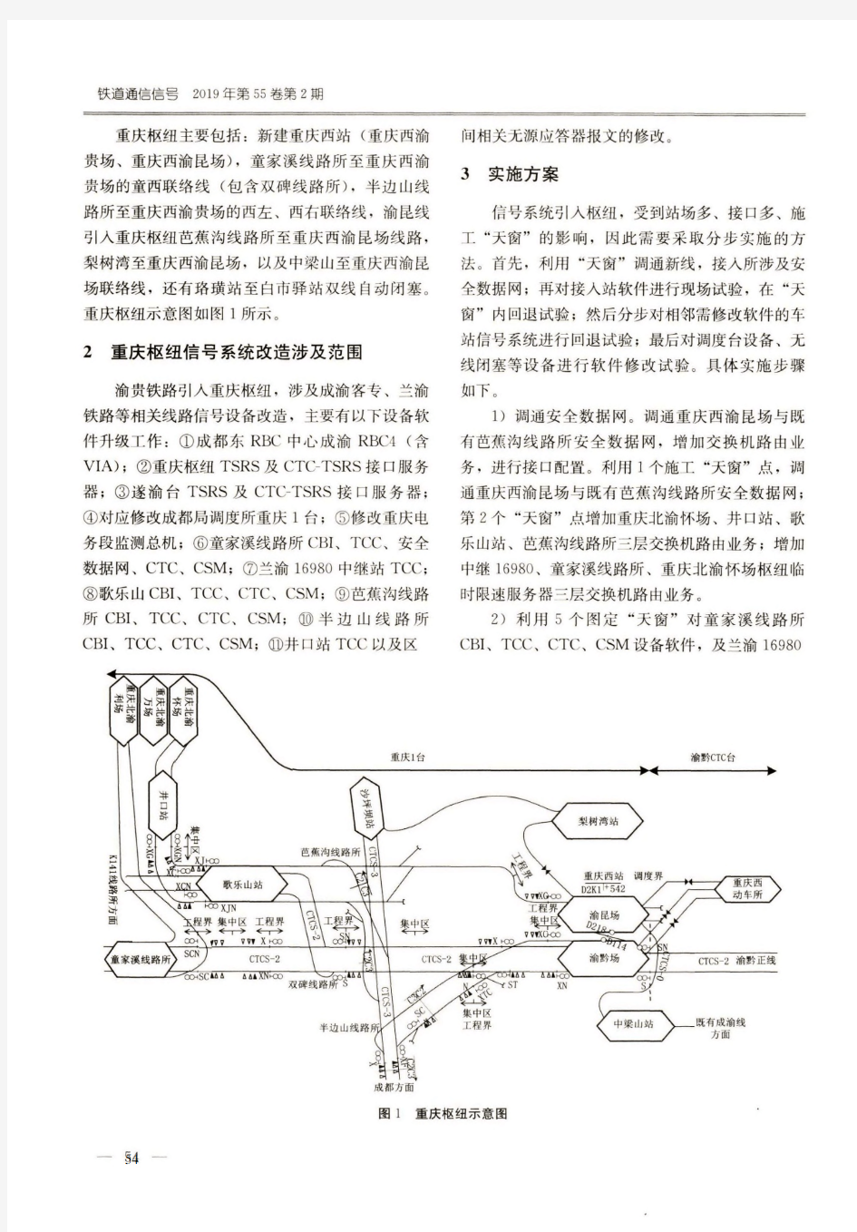 渝贵铁路引入重庆枢纽信号系统的实施与探讨