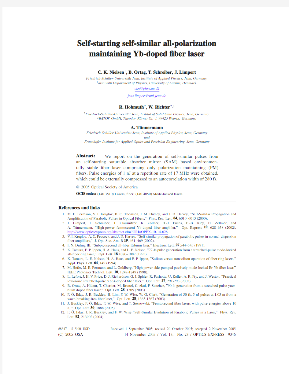 Self-starting self-similar all-polarization maintaining Yb-doped fiber laser