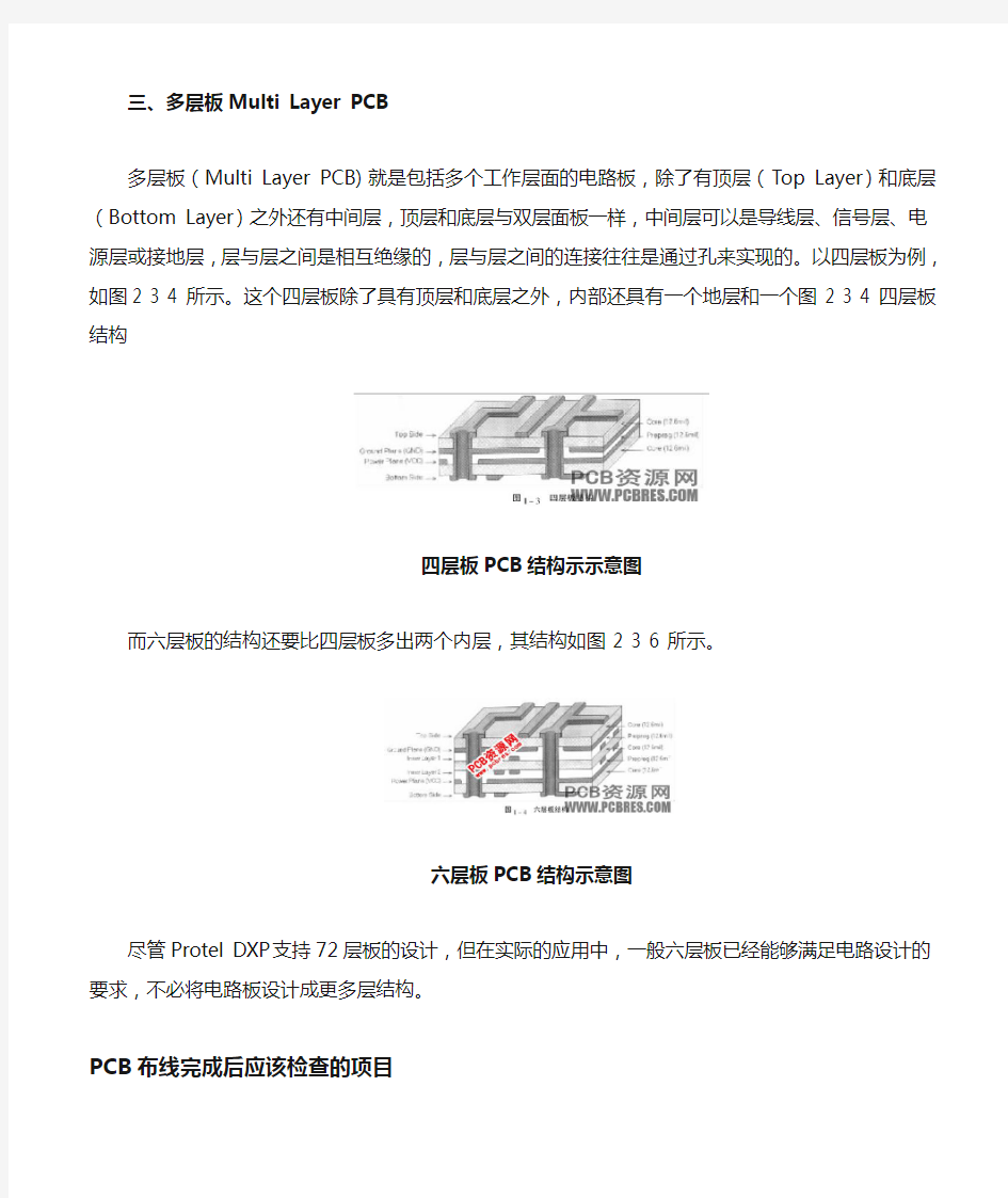 印制电路板(PCB)的常见结构