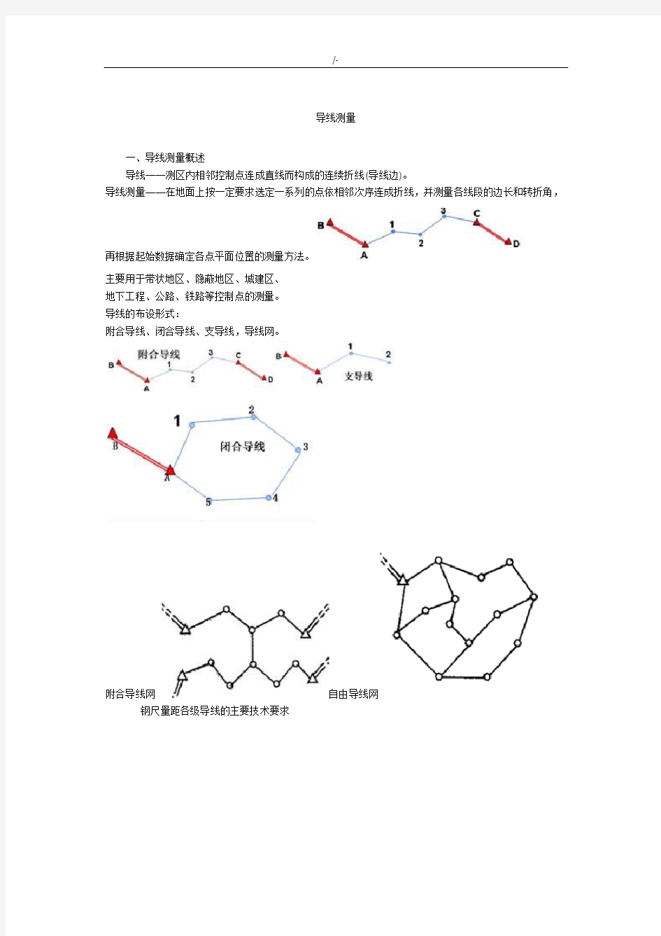 导线测量及其计算